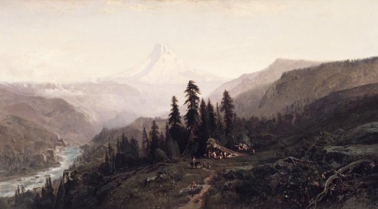 William Keith Mount Hood Oregon oil painting image